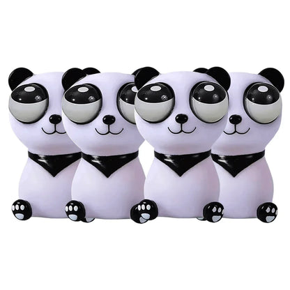 Squishy Eye-Popping Panda 4 Pieces - Jaiman Toys