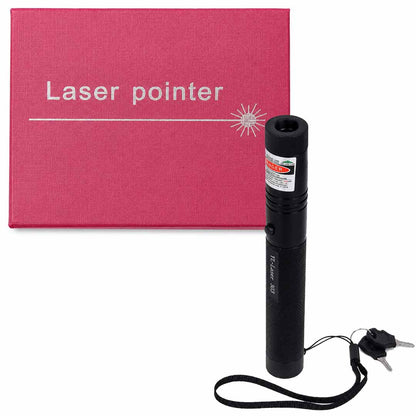 Rechargeable Green Laser Pointer Pen with Key Lock, USB Charger & Interchangeable Filter | Portable Presentation & Astronomy Tool