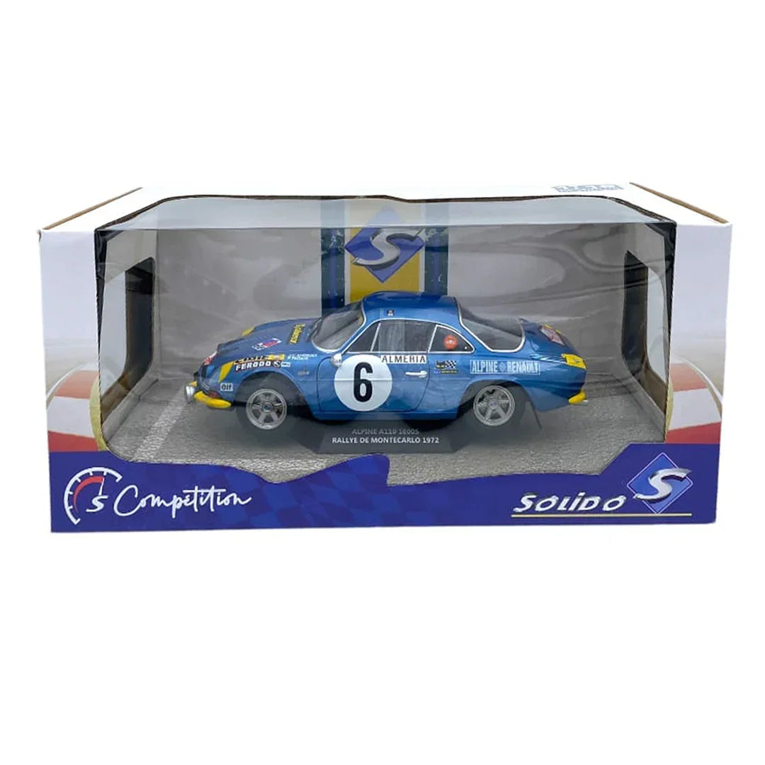 Solido 1/18 Alpine A110 1600S Rally De Montecarlo 1972 #6 J.C Andruet-Pagani - Jaiman Toys