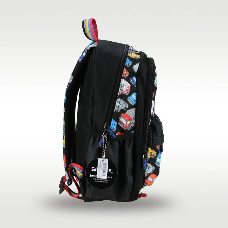 Smiggle School Bag : Cars Colorful & Stylish 14 Inch Backpack for Kids - Jaiman Toys