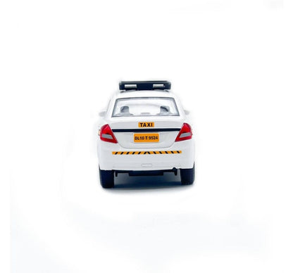 Centy Urban Tourist Cab Pull Back Toy Car for 3Y+ White