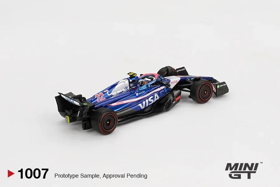Mini GT 1:64 RB VCARB 01 #22 – Yuki Tsunoda 2024 Bahrain GP F1 Diecast Car