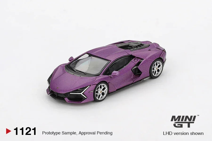 Mini GT 1:64 Lamborghini Revuelto Viola 30th Matte Diecast Model Car – Supercar Collectible Edition