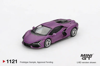 Mini GT 1:64 Lamborghini Revuelto Viola 30th Matte Diecast Model Car – Supercar Collectible Edition