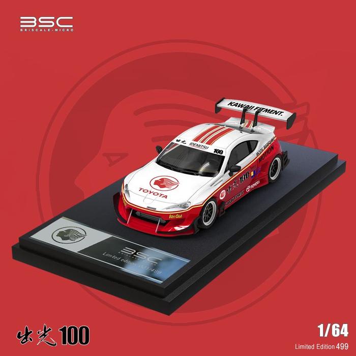 BSC 1:64 Toyota GR86 Idemitsu 100 Racing Edition Die-Cast Model Car with Female Figure | Limited Edition