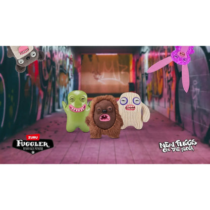 Fuggler New Fuggs on the Block 9 inch (Greedy Grinner), Funny Ugly Monster Soft Plush Toy by ZURU - Jaiman Toys