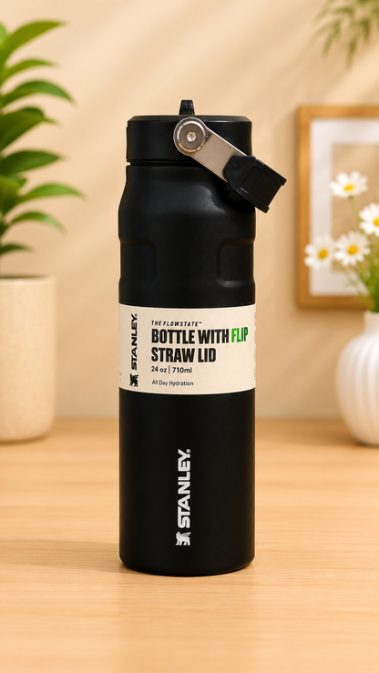Stanley The FlowState Bottle with Flip Straw Lid 24oz / 710ml Insulated Water Bottle (Assorted Colours)