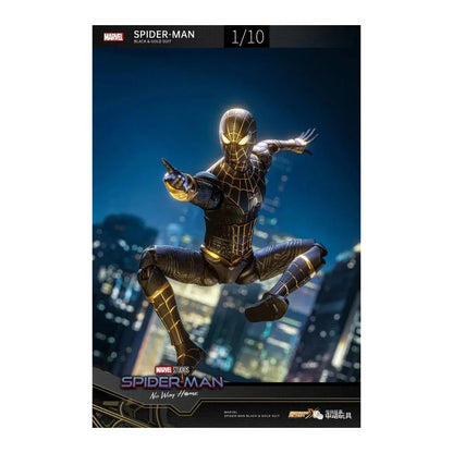 ZD Toys Marvel Spider-Man No Way Home Black & Gold Suit Action Figure – Collectible Toy - Jaiman Toys