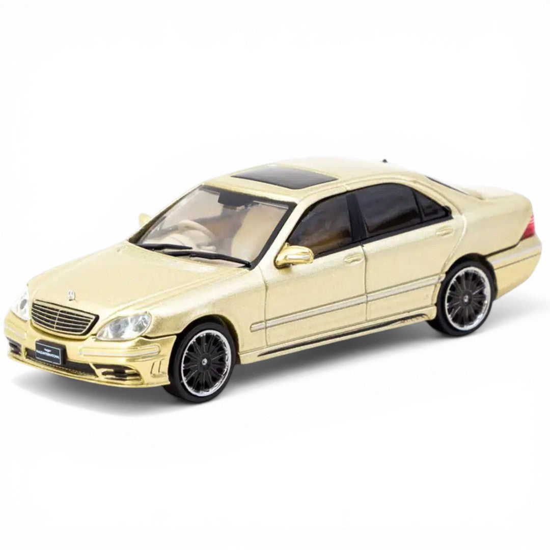 Tarmac Works GLOBAL64 1:64 CLDC Mercedes-Benz S-Class Wald Gold Special Edition Diecast Model Car (T64G-072-GO)