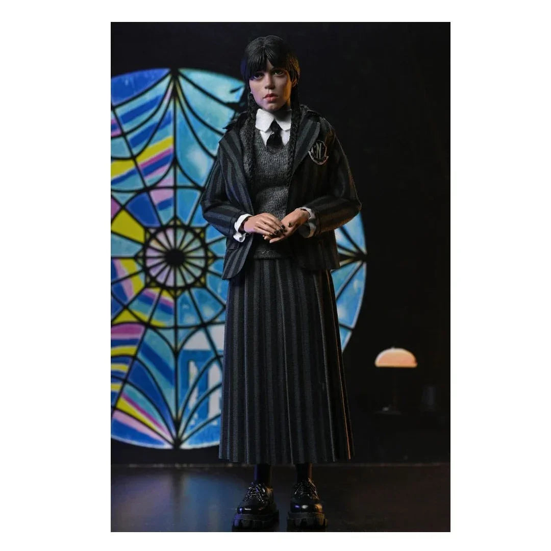 NECA Wednesday – Wednesday Addams & Enid | Nevermore Uniform | 8-Inch Clothed Action Figure 2-Pack