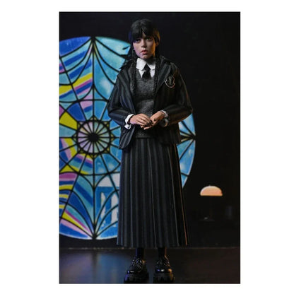NECA Wednesday – Wednesday Addams & Enid | Nevermore Uniform | 8-Inch Clothed Action Figure 2-Pack