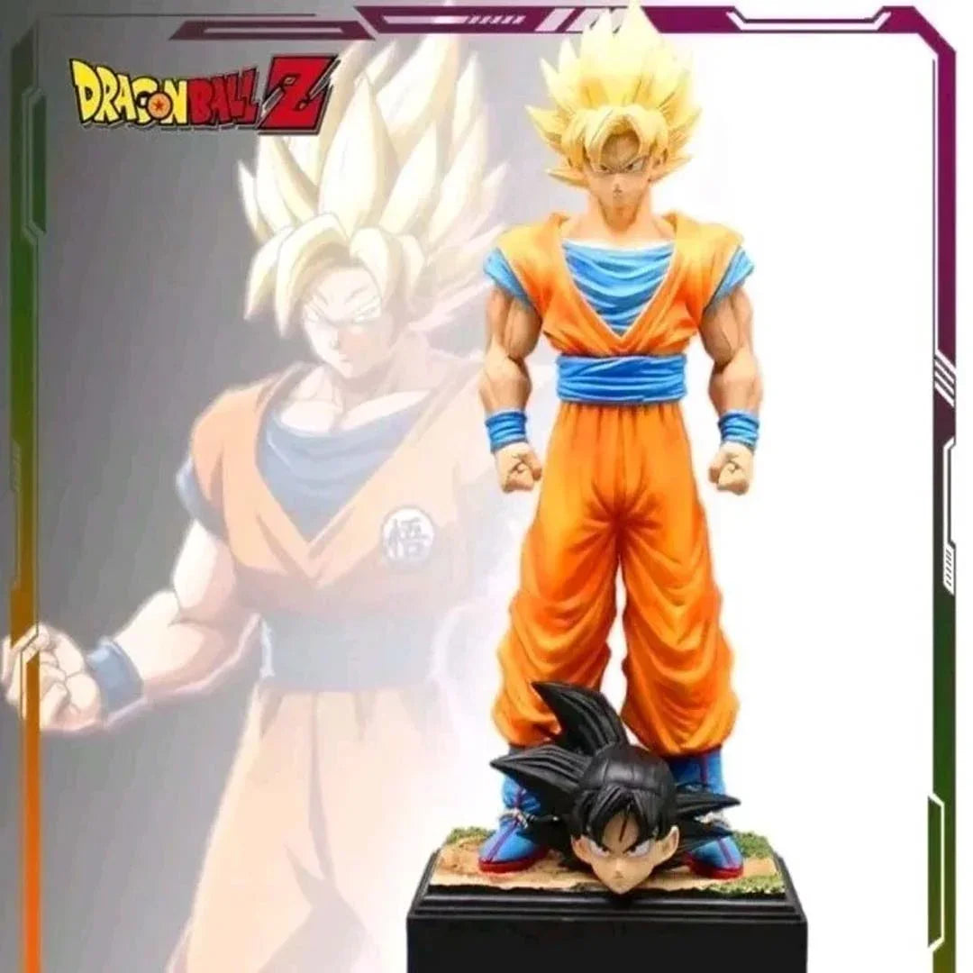 Dragon Balls Ultimate Action Figure Son Goku Super Saiyan Figure – 32cm PVC Anime Statue with Base | DBZ Collectible Model Toy Gift HW - Jaiman Toys