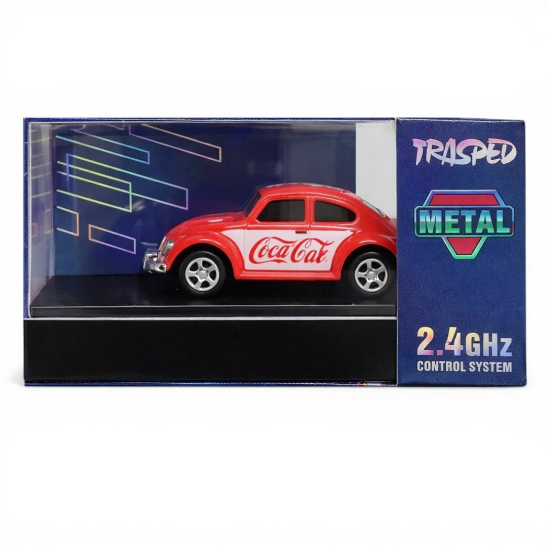 Trasped 1:64 Mini RC Car CoolCar HG4-108 – Pocket Size Remote Control Car with LED Lights, App Control & Rechargeable Battery (3 Colors)