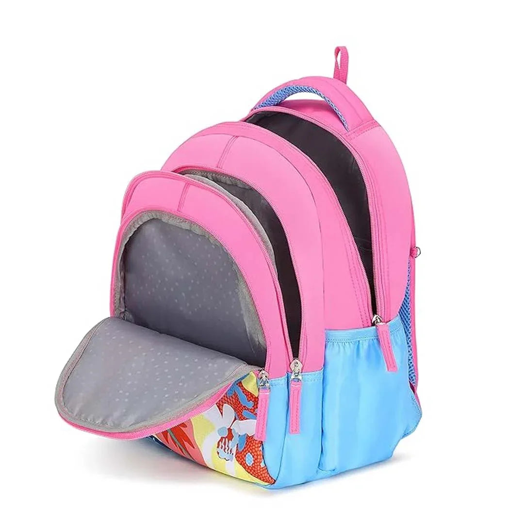 Genie School Bags Dove Kids Backpack – 15" Cute & Colorful Bag for Girls with Happy Pouch - Jaiman Toys