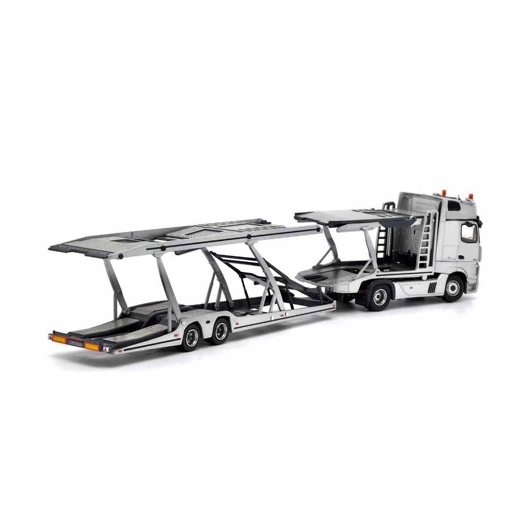 UNIQUE MODELS x Tiny 1:64 Mercedes-Benz Actros MP5 Black City Transporter Die-Cast Truck Model