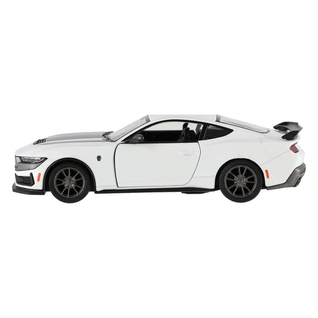 KiNSMART KT5455W 2024 Ford Mustang Dark Horse – 1:38 Scale Die-Cast Model Toy Car - White - Jaiman Toys