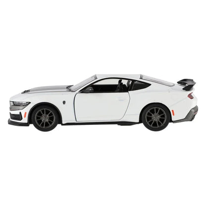 KiNSMART KT5455W 2024 Ford Mustang Dark Horse – 1:38 Scale Die-Cast Model Toy Car - White - Jaiman Toys