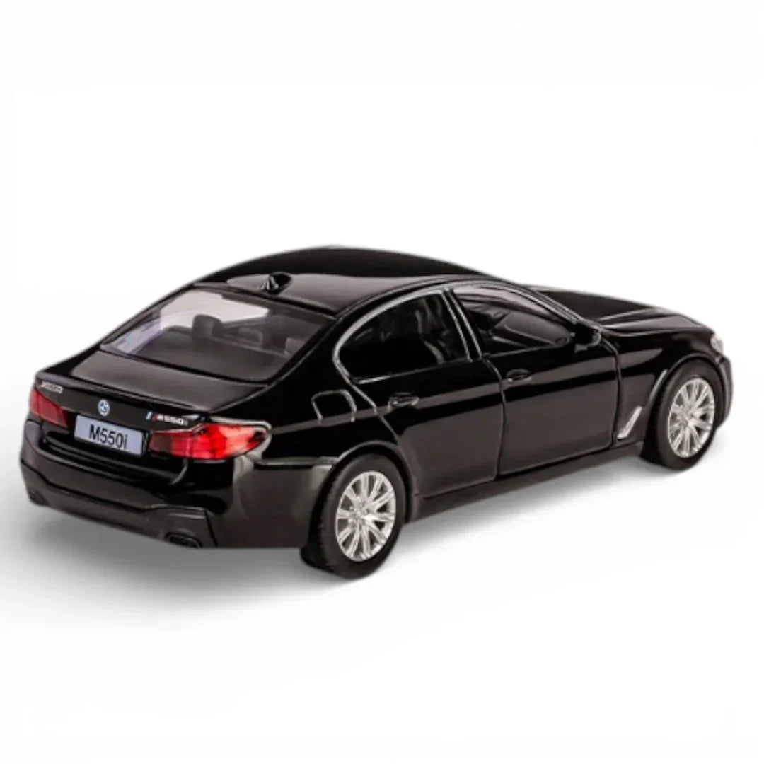 RMZ City BMW M550i 1:36 Die-Cast Alloy Car | Pull Back & Go | Openable Doors | 2 Color Variants