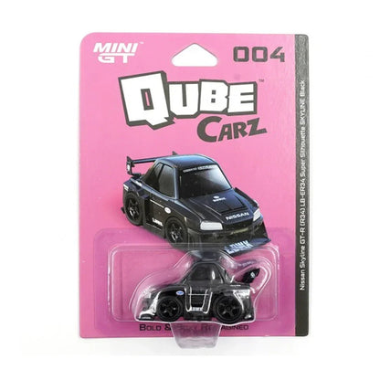 Mini GT Qube Carz Nissan LB-ER34 Super Silhouette SKYLINE Black – Blister Pack