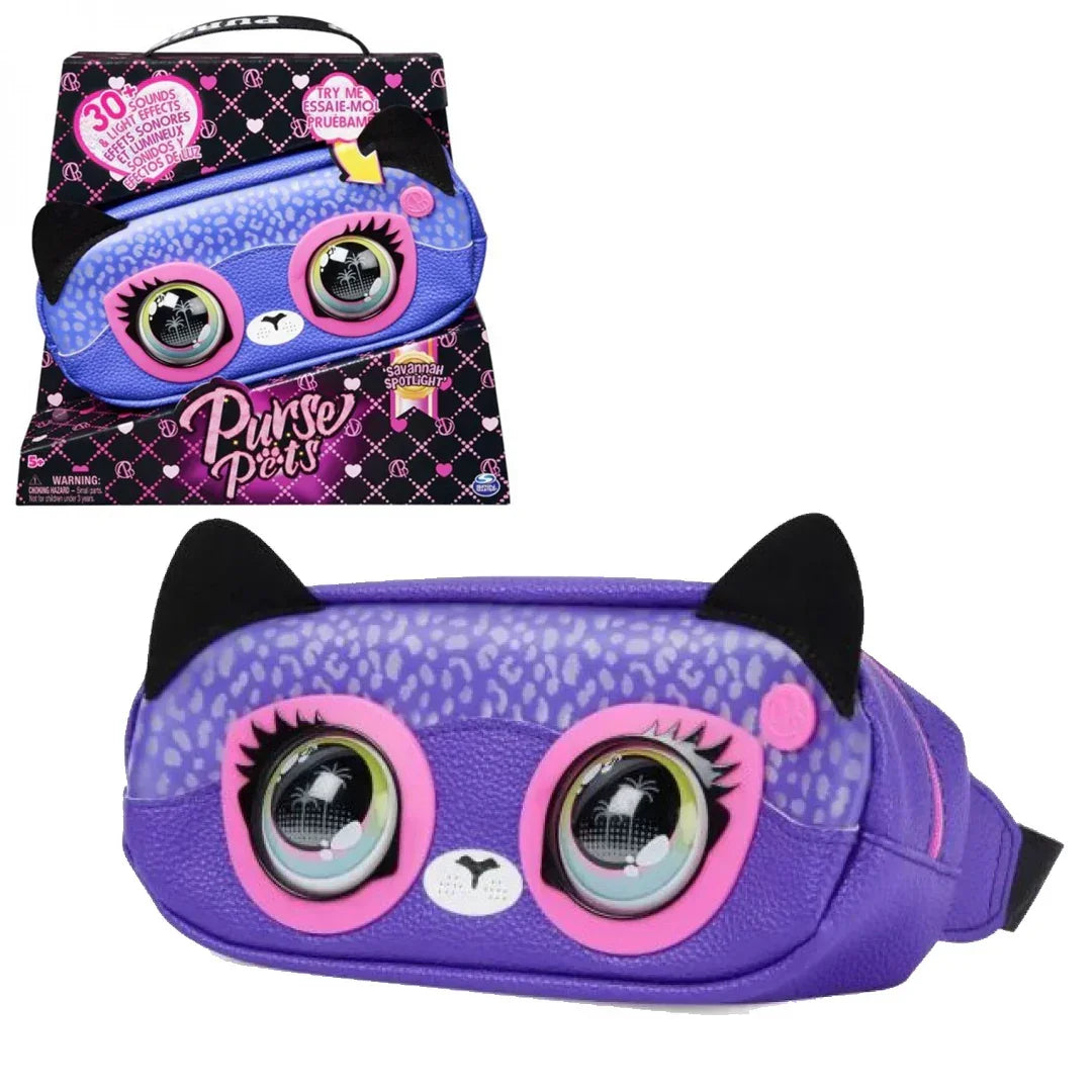 Spin Master Purse Pets – Cheetah Savannah Spotlight Interactive Plush Toy