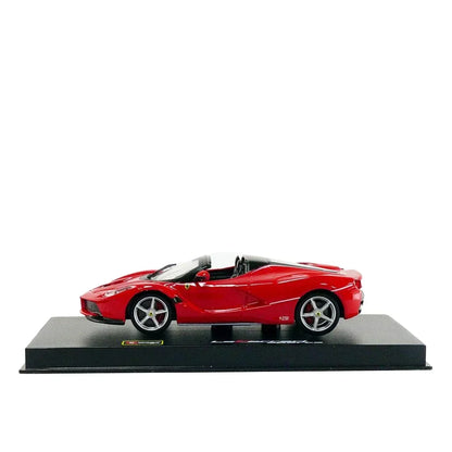 Bburago - 1/43 Scale Model La Ferrari aperta- Signature Series Sports Car Model (Red) Age 14+ - Jaiman Toys