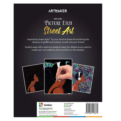 Picture Etch: Street Art – Scratch, Reveal, Create (By Hinkler) - Jaiman Toys