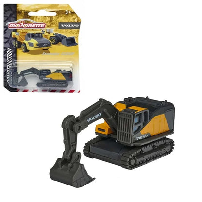 Majorette Volvo Construction Series – Single Pack Die-Cast Vehicle Playset - Jaiman Toys
