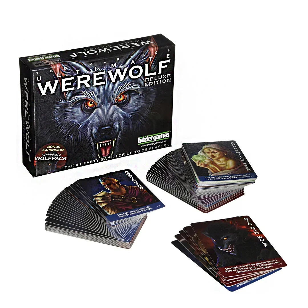 Ultimate WEREWOLF Deluxe Edition - Night Party Card Game (5-75 Players, Age 13+) - Jaiman Toys