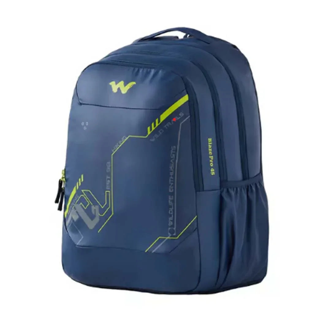 Wildcraft Blaze Pro 45L Laptop & School Bags– Light Blue | Spacious & Durable with Rain Cover - Jaiman Toys