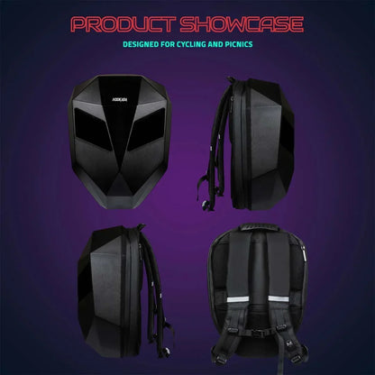 Hookaba Eye Rover Junior LED Biker Backpack – Hard Shell, Waterproof, 13” Laptop – Black - Jaiman Toys