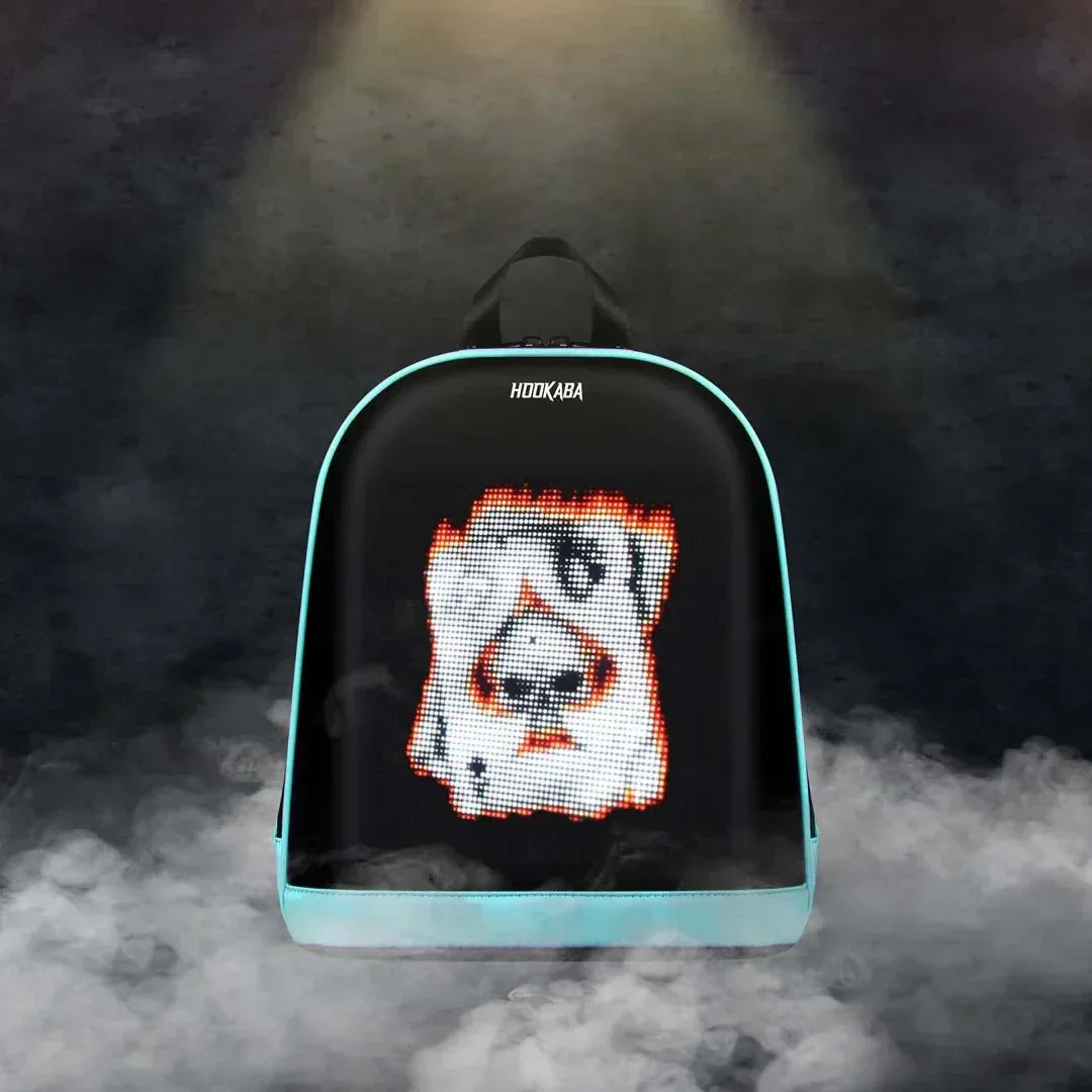 Hookaba Bold Bling Bag – LED Light-Up Fashion Backpack | Hard Shell | Waterproof | Statement Style - Black - Jaiman Toys