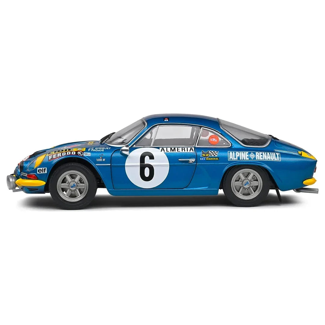 Solido 1/18 Alpine A110 1600S Rally De Montecarlo 1972 #6 J.C Andruet-Pagani - Jaiman Toys