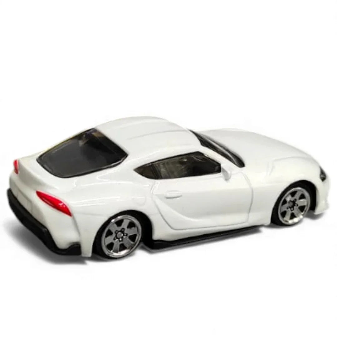 CCA 1:58 Scale Toyota GR Supra Magnetic Series White Die-Cast Model Car