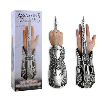 Assassin's Creed : Ultimate BROTHERHOOD- EZIO AUDITORE'S ARMORED VAMBRACE Hidden Blade Gauntlet Set! Role-Play Accessory Age 17+ - Jaiman Toys