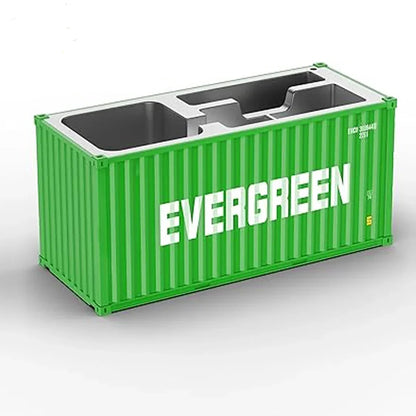 Shipping Container Style Pen Holder – Creative Desk Organizer with Open Top Storage | Industrial Office & Study Table Accessory