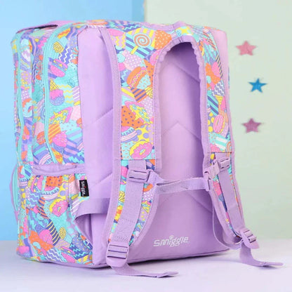 Smiggle School Bags Away Foldover Backpack – Lilac | Fun & Functional for Kids 3Y+ - Jaiman Toys
