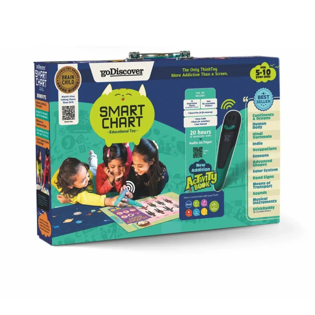 goDiscover Smart Chart Interactive Learning Kit with Talking Pen | Educational Toy for Kids 5–10 Years