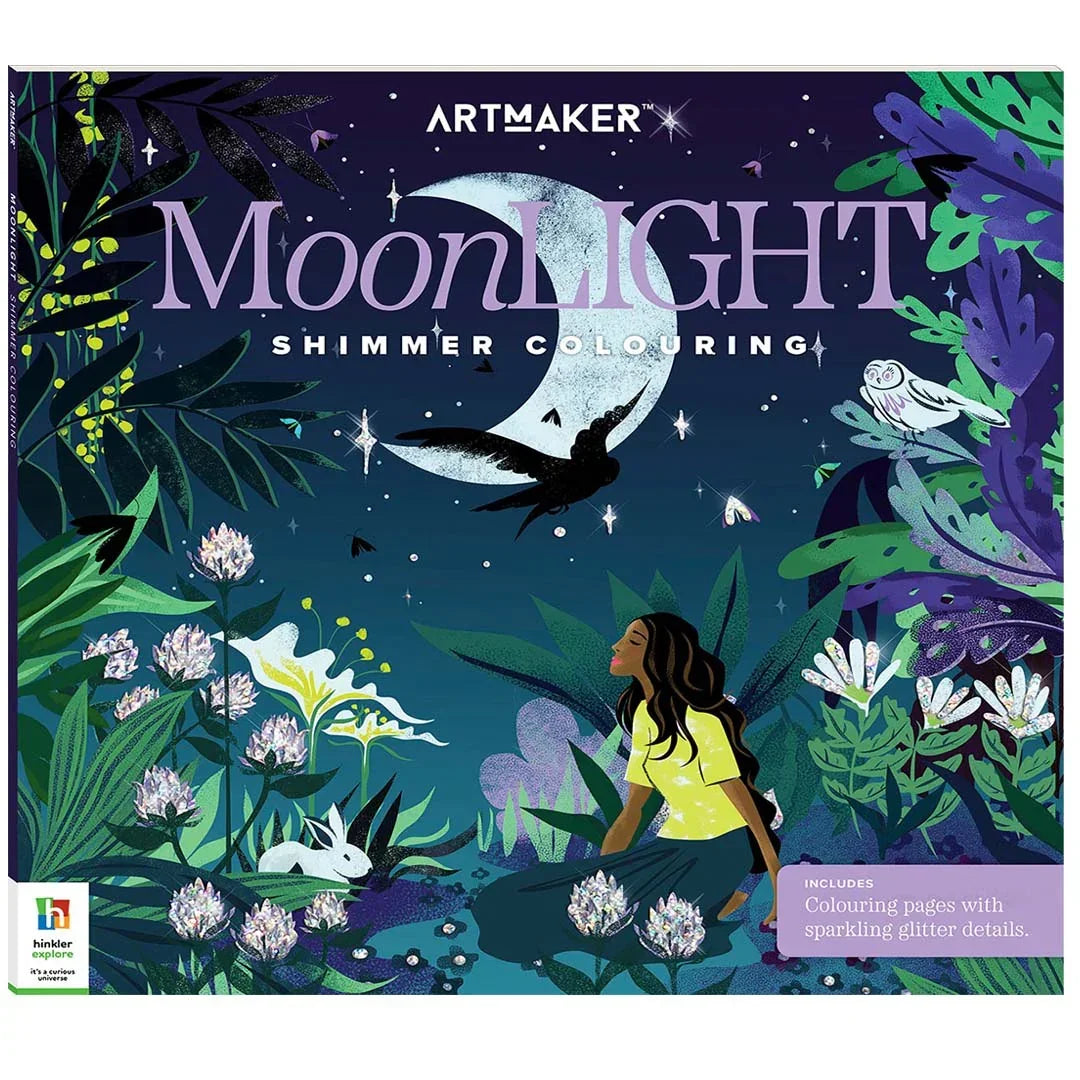 Art Maker: Moonlight Shimmer Colouring – Let Your Creativity Glow (By Hinkler) - Jaiman Toys