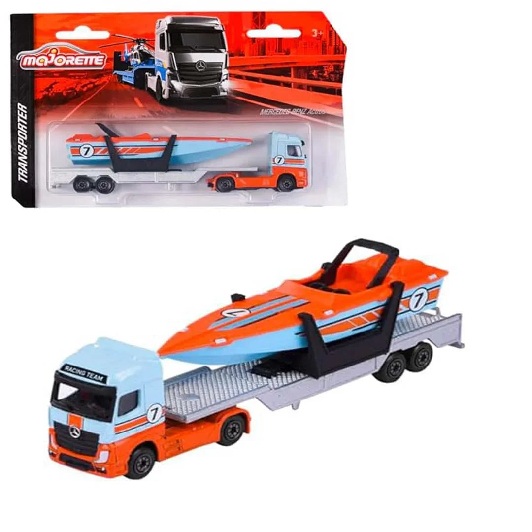 Majorette Transporter Trucks Single Pack – Multicolor Die-Cast Vehicle Set - Jaiman Toys