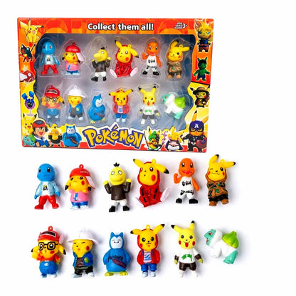 Pokémon 12-Piece Mini Figure Collection Gift Set 5cm | Collectible Character Toy Set