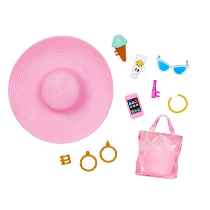 Blonde Barbie Doll: Swimsuit and Beach-Themed Accessories - Jaiman Toys