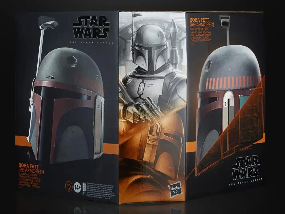 Hasbro Star Wars Black Series Boba Fett Re-Armored Helmet Prop Replica | Full-Scale 1:1 | 14+ Age