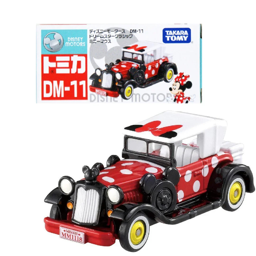 Tomica Disney Motors DM-11 Dream Star Classic Minnie Mouse- TAKARA TOMY -Diecast Scale Model Car - Jaiman Toys