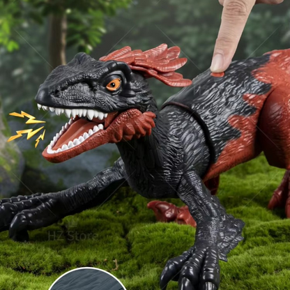 Remote Control 2.4GHz Walking Dinosaur with Mist Spray, Roaring Sound & LED Lights