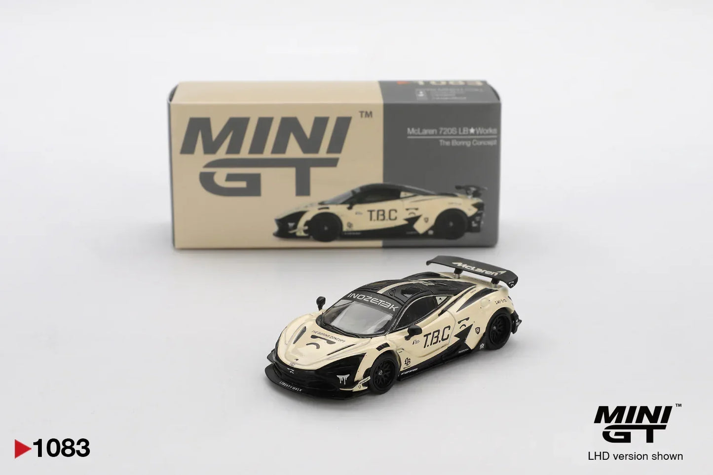 Mini GT 1:64 McLaren 720S LB★Works Die-Cast Car – T.B.C Livery | Premium Collector Model