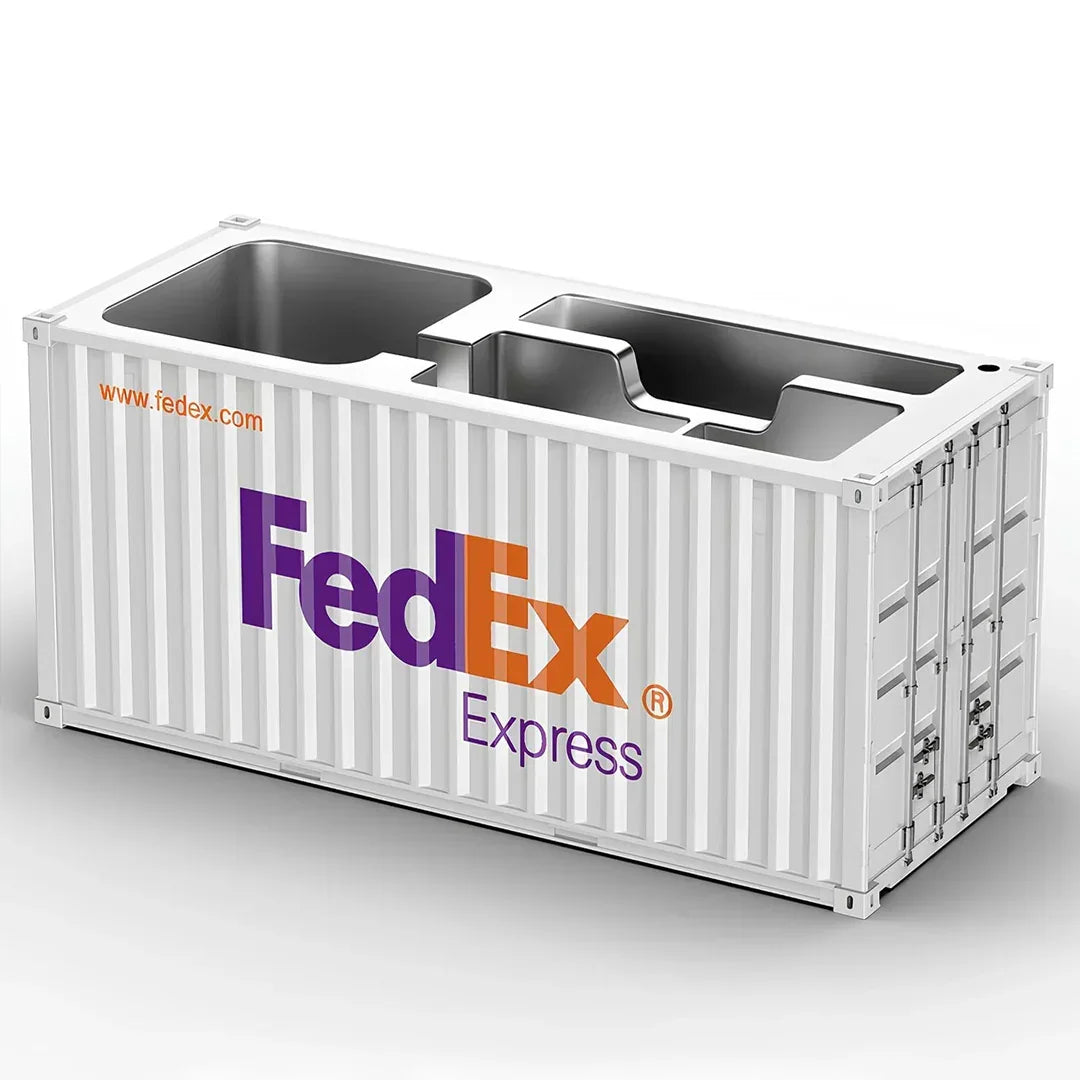 Shipping Container Style Pen Holder – Creative Desk Organizer with Open Top Storage | Industrial Office & Study Table Accessory