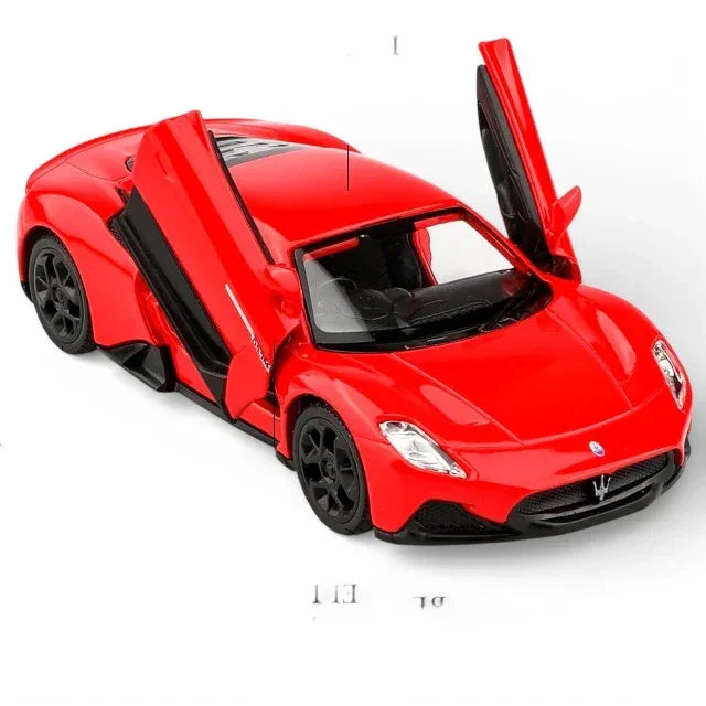 RMZ City 1:36 Maserati MC20 Die-Cast Car – Red | Openable Doors, Pull-Back Action