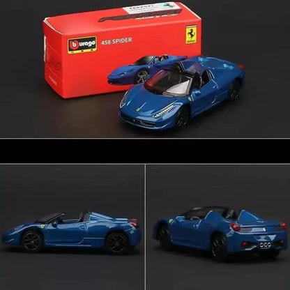 Bburago 458 Spider Racing Sport Model Car 1:64 Scale - Jaiman Toys