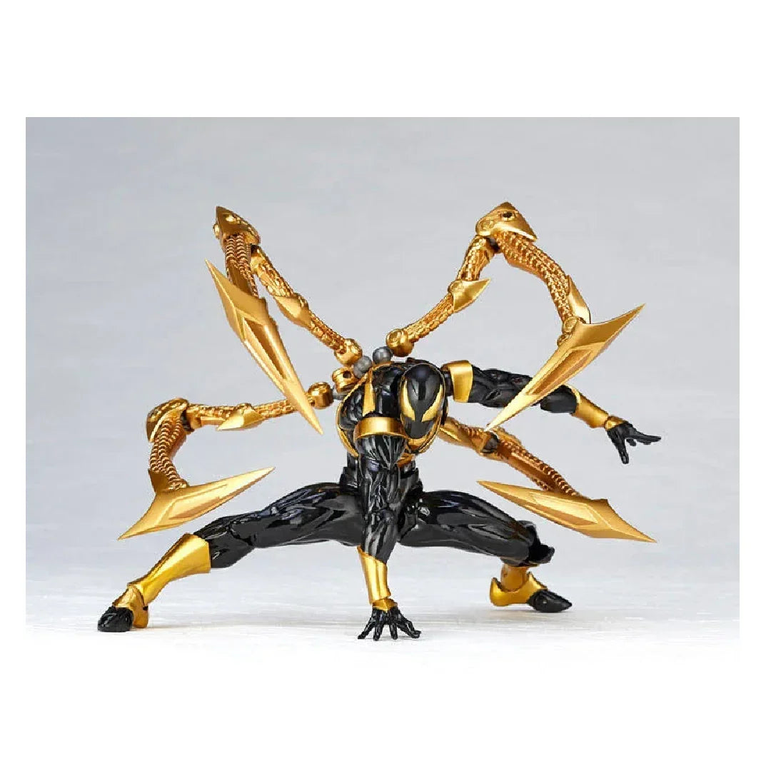 Spider-Man! Iron Spider Black Version-Amazing Yamaguchi Revoltech No.023 Action Figure - Jaiman Toys