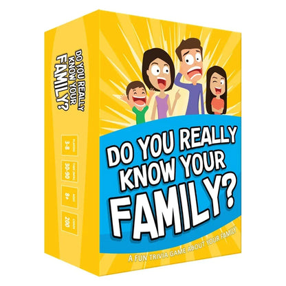 Do You Really Know Your Family Fun for Kids Family Board Games - Jaiman Toys